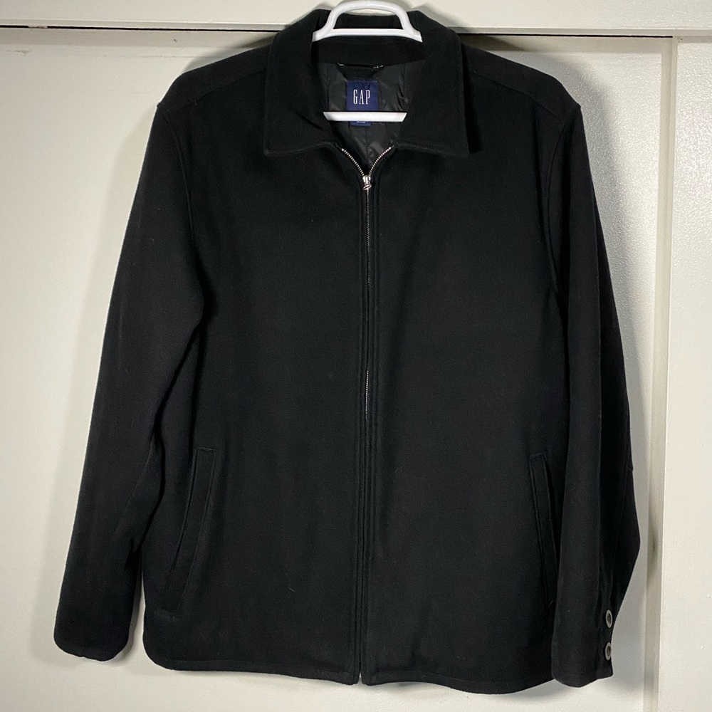 GAP Wool-blend zip up coat